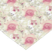 Watercolor Autumn Blooms Pattern Tischdecke (Schrägansicht)