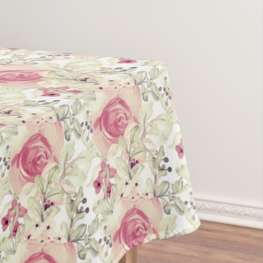 Watercolor Autumn Blooms Pattern Tischdecke (Beispiel)
