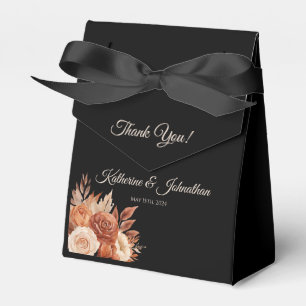 Watercolor Autumn Elegance Wedding Danke Geschenkschachtel
