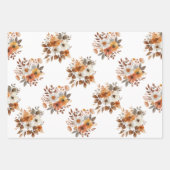 Watercolor Autumn Floral Geschenkpapier Wrapping P (Vorderseite)