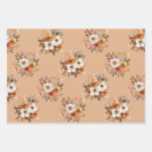 Watercolor Autumn Floral Geschenkpapier Wrapping P (Vorderseite 3)