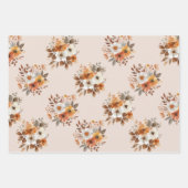 Watercolor Autumn Floral Geschenkpapier Wrapping P (Vorderseite 2)