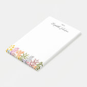 Watercolor Autumn Leaf Post-it Klebezettel (angewinkelt)