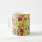 Watercolor Autumn Leaves Kaffeetasse (Vorderseite Links)