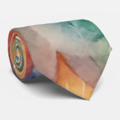 Watercolor Autumn Leaves Krawatte (Gerollt)