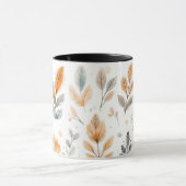 Watercolor Autumn Leaves-Minimal Boho Botanicalart Tasse (Zentrum)