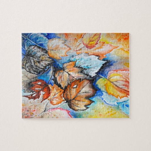 Watercolor - Autumn Leaves Puzzle (Horizontal)