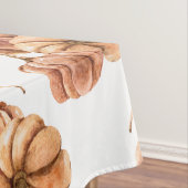 Watercolor Autumn Pattern in Soft Orange Tones Tischdecke (Beispiel)