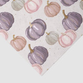 Watercolor Autumn Pumpkin Pattern Fall Decoupage Seidenpapier (Ausschnitt)