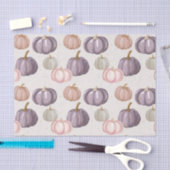 Watercolor Autumn Pumpkin Pattern Fall Decoupage Seidenpapier (Handwerk)