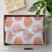 Watercolor Autumn Pumpkin Pattern Fall Decoupage Seidenpapier (Geschenk)