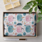 Watercolor Autumn Pumpkin Pattern Fall Decoupage Seidenpapier (Geschenk)