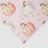 Watercolor Autumn Pumpkin Pattern Fall Decoupage Seidenpapier (Ausschnitt)