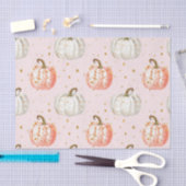 Watercolor Autumn Pumpkin Pattern Fall Decoupage Seidenpapier (Handwerk)