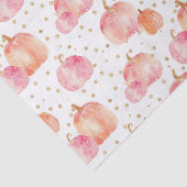 Watercolor Autumn Pumpkin Pattern Fall Decoupage Seidenpapier (Ausschnitt)