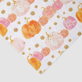 Watercolor Autumn Pumpkin Pattern Fall Decoupage Seidenpapier (Ausschnitt)