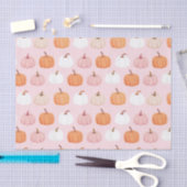 Watercolor Autumn Pumpkin Pattern Fall Decoupage Seidenpapier (Handwerk)