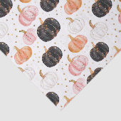 Watercolor Autumn Pumpkin Pattern Fall Decoupage Seidenpapier (Ausschnitt)