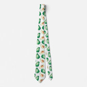 Watercolor Avocado Pattern Krawatte (Vorderseite)