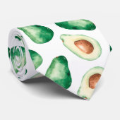 Watercolor Avocado Pattern Krawatte (Gerollt)
