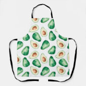 Watercolor Avocado Pattern Schürze (Vorderseite)