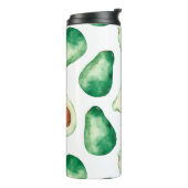 Watercolor Avocado Pattern Thermosbecher (Nach links gedreht)