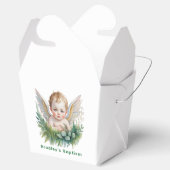 Watercolor Baby Angel With Wings Baptism Geschenkschachtel (Geöffnet)