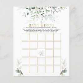 Watercolor Baby Bingo Eucalyptus Baby Showroom Bin