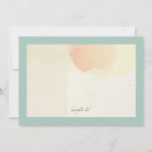 Watercolor Baby Bird Baby Dusche Einladung (Rückseite)