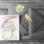 Watercolor Baby Birth Announccard Einladung