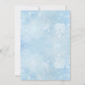 Watercolor Baby Boy Einladung (Rückseite)