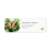 Watercolor Baby Deer Baby Dusche (Vorne)