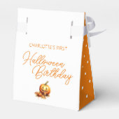 Watercolor Baby Dragon Halloween Party Geschenkschachtel (Rückseite)