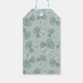 Watercolor Baby Elephant Prince Tropical Geburtsta Geschenkanhänger (Rückseite)