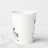 Watercolor Baby es kalt draußen Babydusche Pappbecher (Links)