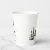 Watercolor Baby es kalt draußen Babydusche Pappbecher (Rechts)