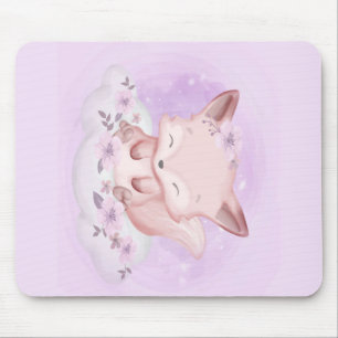 Watercolor Baby Fox Liebhaber Geschenk für Baby Mousepad