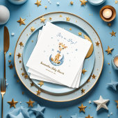 Watercolor Baby Giraffe Es ist eine Kinderdusche Serviette