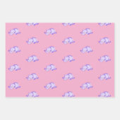 Watercolor Baby Hippo Geschenkpapier Set (Vorderseite 2)