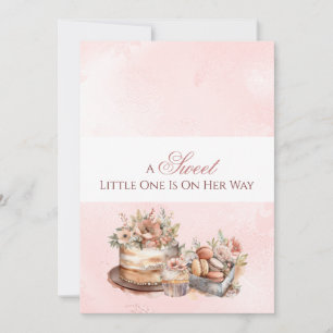 Watercolor Baby ist auf dem Weg Baby Shower Einladung