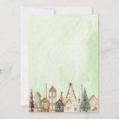 Watercolor Baby seine kalte Außendusche Invi Einladung (Rückseite)