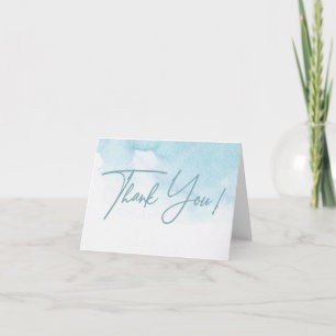 Watercolor Baby Shower Folding Thank You Card Ankündigung