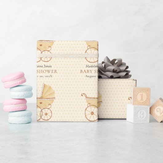 Watercolor Baby Showpapier Geschenkpapier (Babyparty)