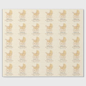 Watercolor Baby Showpapier Geschenkpapier (Flach)