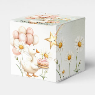 Watercolor Baby White Goose Geburtstagsparty Niedl Geschenkschachtel