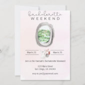 Watercolor Bachelorette Einladung (Vorderseite)