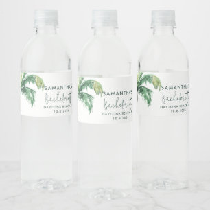 Watercolor Bachelorette Weekend Custom Wasserflaschenetikett