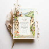 Watercolor BACHERACH Deutschland Wedding Einladung