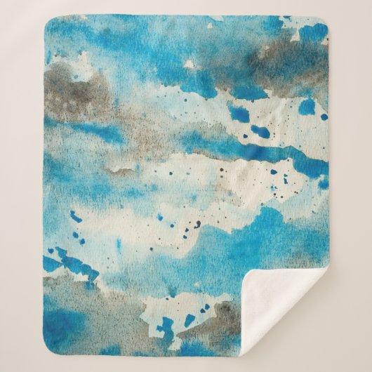 Watercolor background design sherpadecke (Vorderseite)