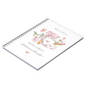 Watercolor Bakery Stand Mixer Rezepte Notizblock (Linke Seite)